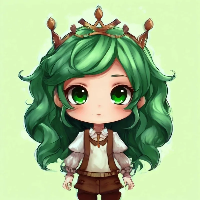 Vẽ hình cô gái chibi dễ thương và đơn giản, không khó để thực hiện