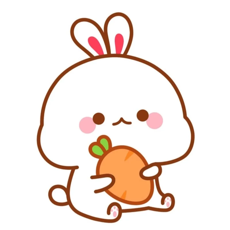 Tan chảy với bộ sưu tập thỏ cute hình chibi siêu dễ thương