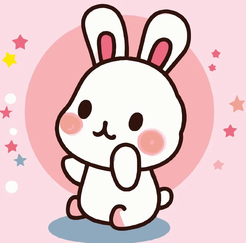 Ai mà cưỡng lại được hình thỏ con cute thế này chứ