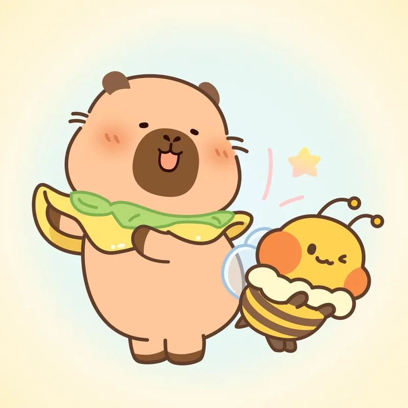 Cập nhật ngay hình ảnh capybara chibi cute mới nhất