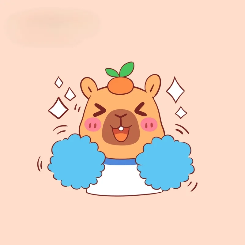 Đã mắt với bộ ảnh cute ảnh capybara cute chibi