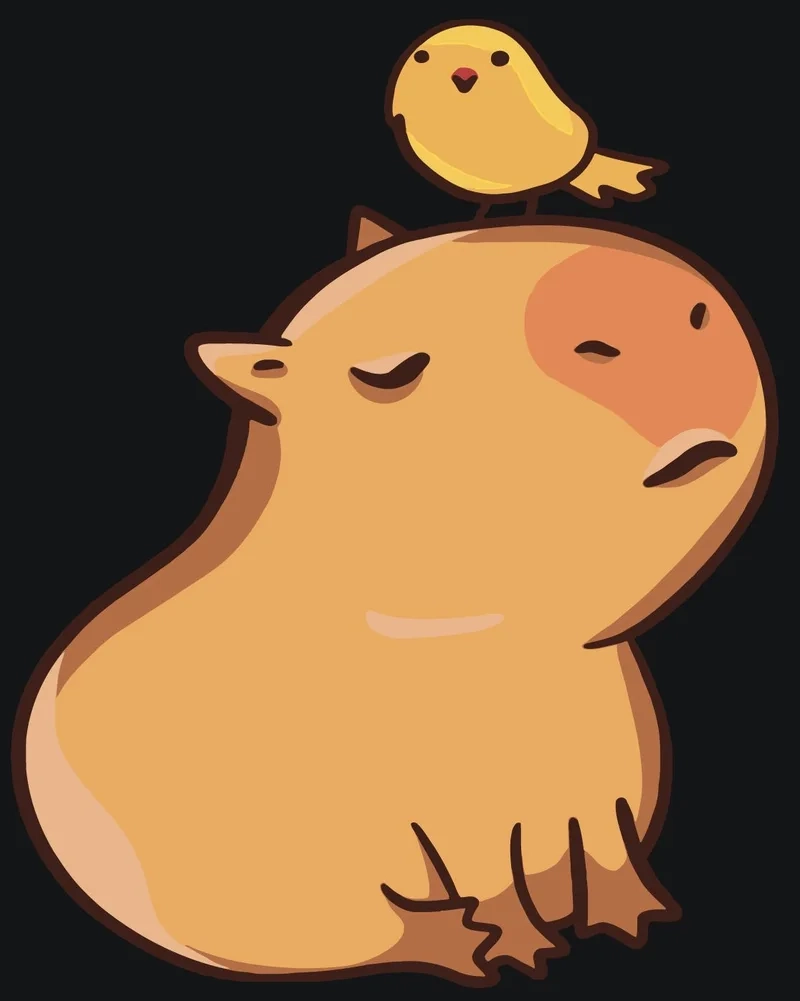 Trọn bộ hình nền hình nền capybara cute chibi hot nhất