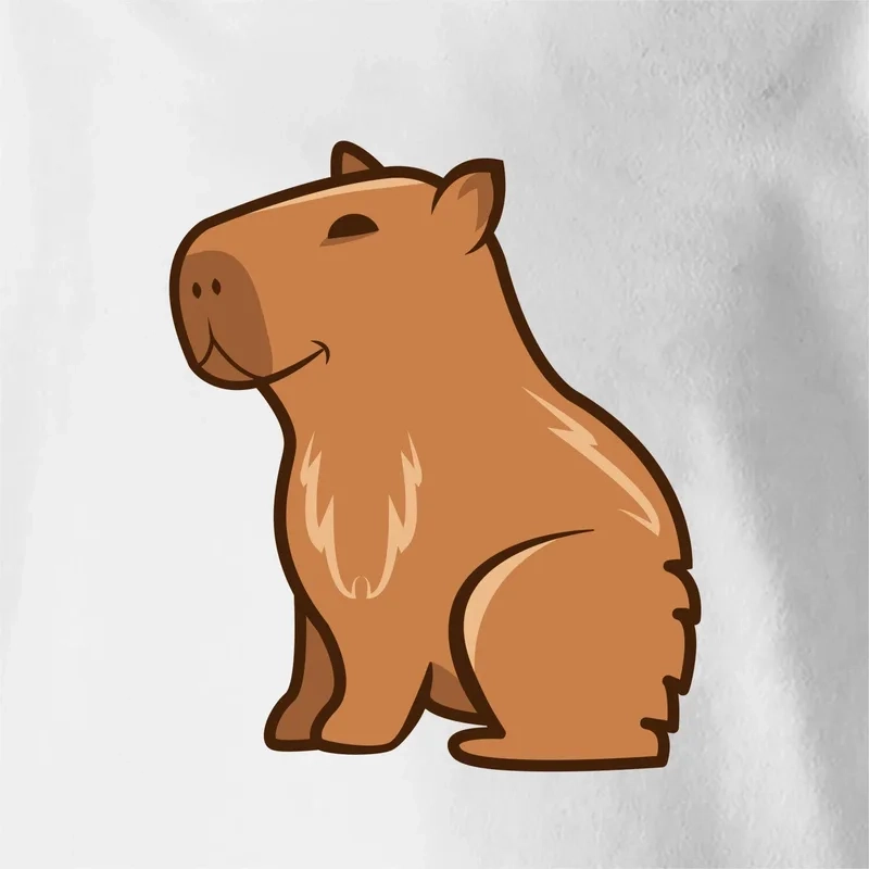 Dễ thương muốn xỉu với hình con capybara chibi