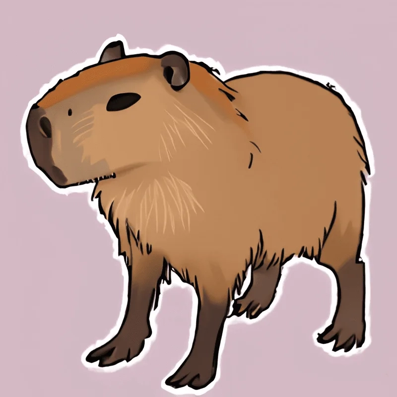 Bộ sưu tập chibi cute hình ảnh capybara cute chibi đáng yêu