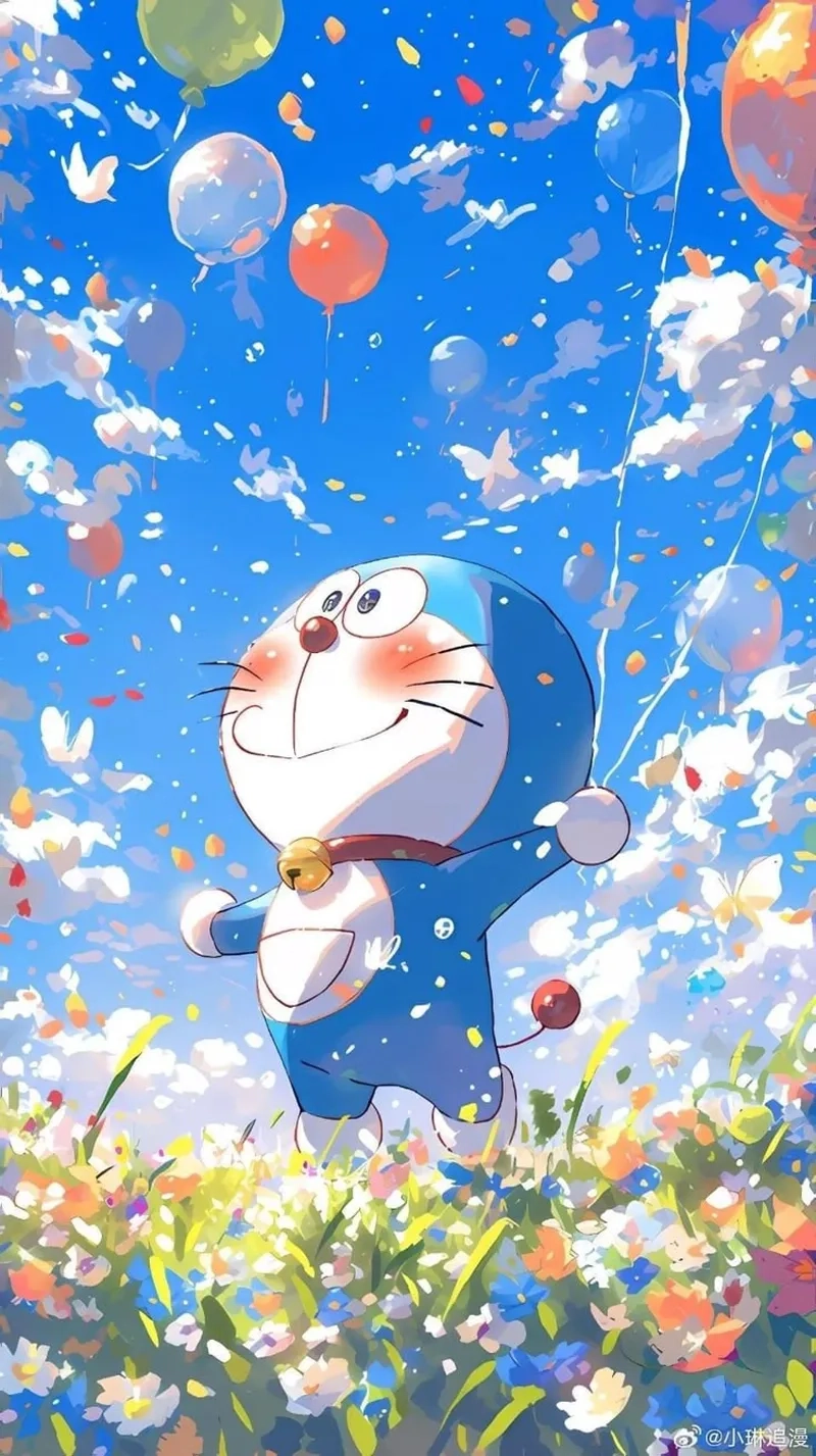 Xem lại tuổi thơ qua hình ảnh chú mèo máy Doraemon siêu dễ thương