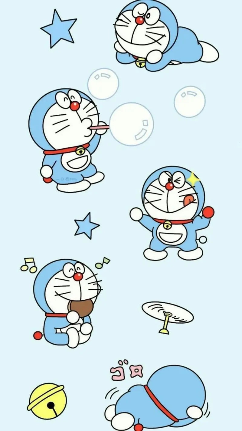 Bộ chibi Doremon cute dành cho tín đồ yêu thích hoạt hình