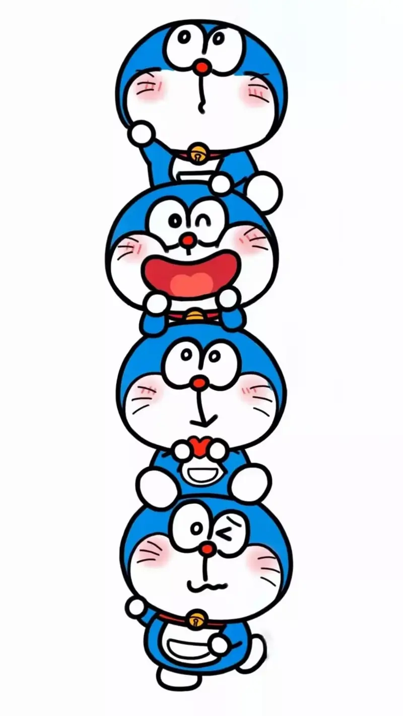 Cùng cười thả ga với bộ Doraemon chibi dễ thương hết nấc