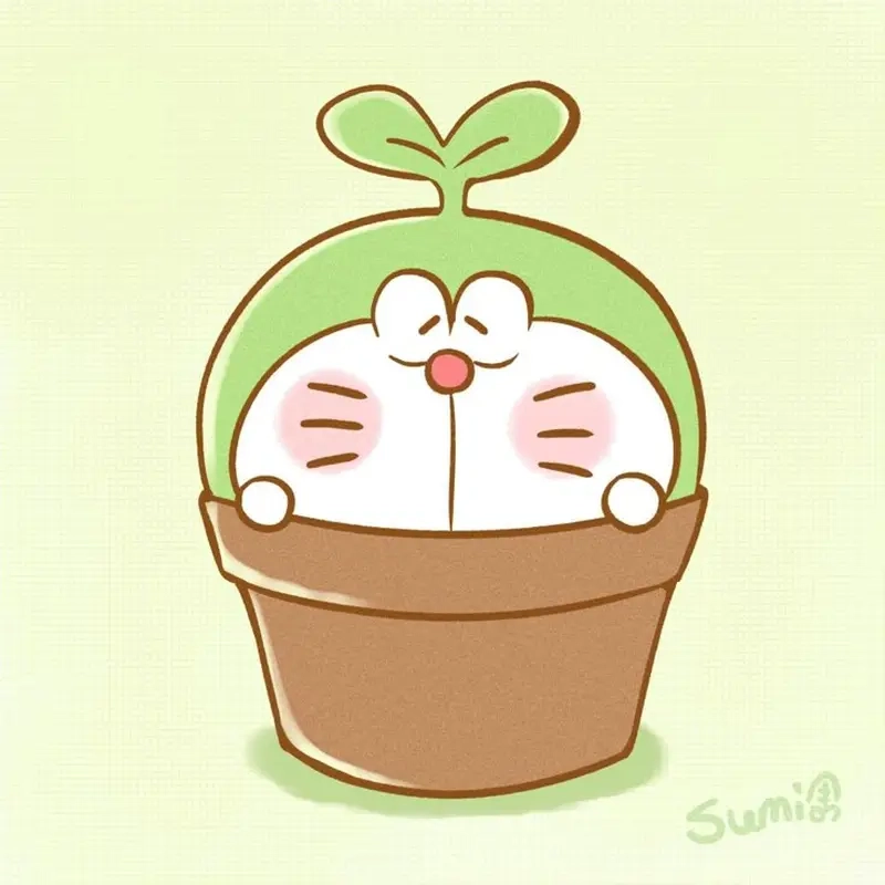 Đổi avatar ngay với hình chibi Doraemon ngộ nghĩnh