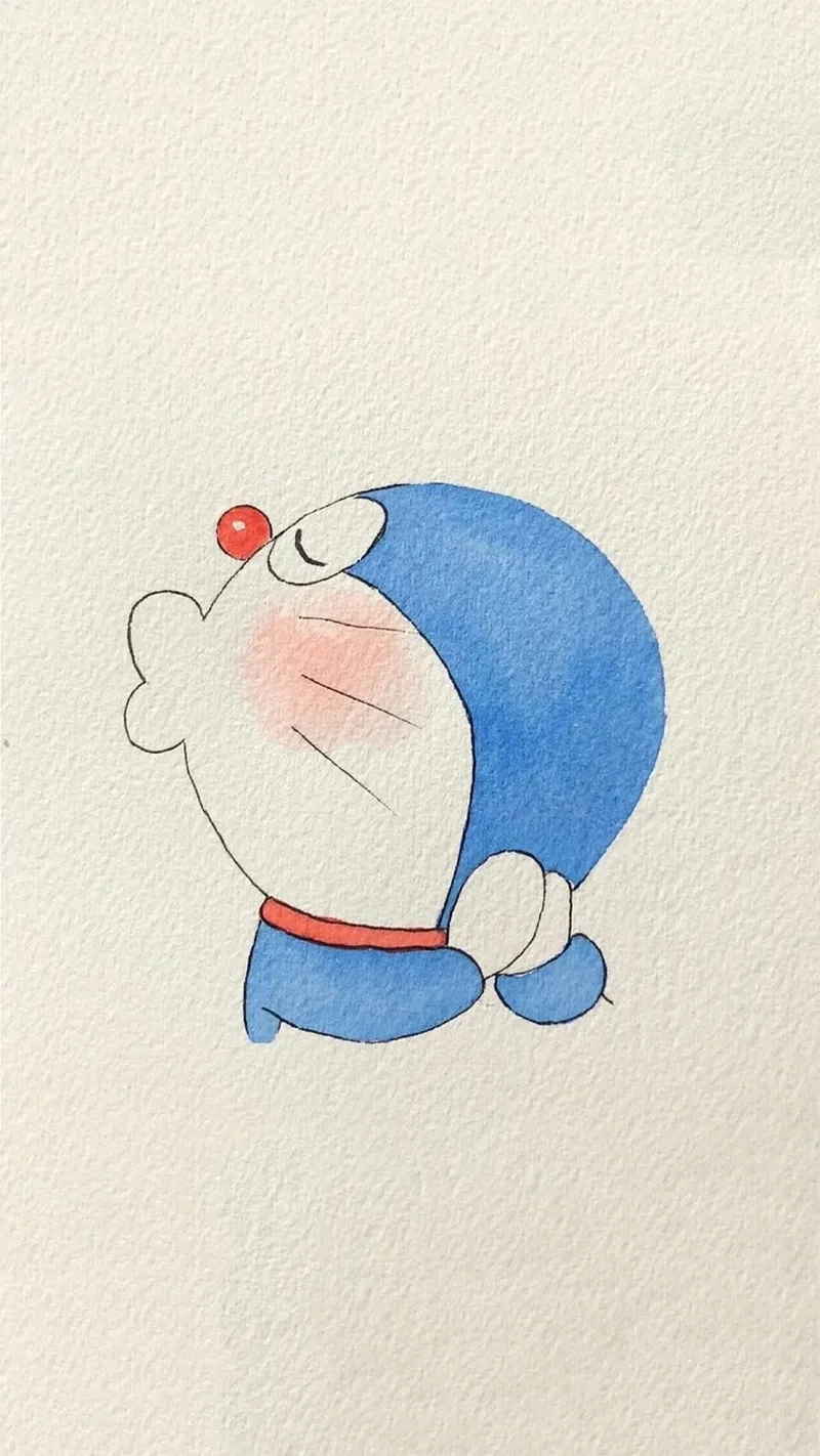 Tập tô cùng bé với hình ảnh Doremon cute dễ vẽ cực kỳ đáng yêu
