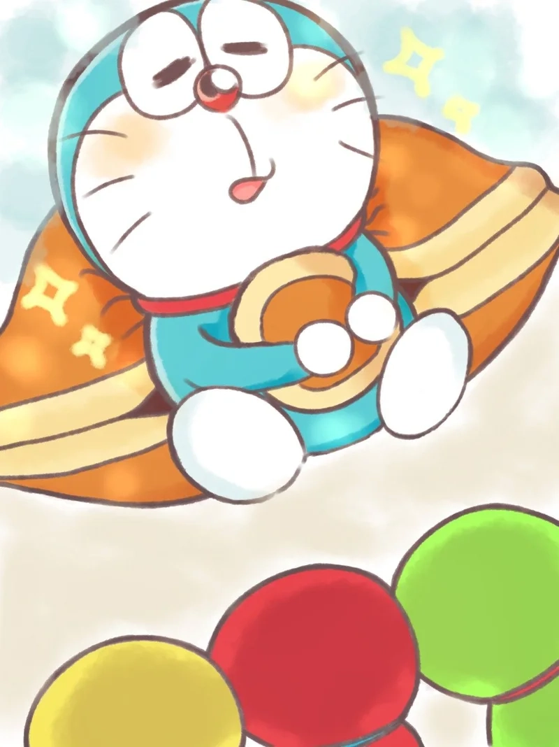 Cười té ghế với biểu cảm hài hước của chibi doraemon