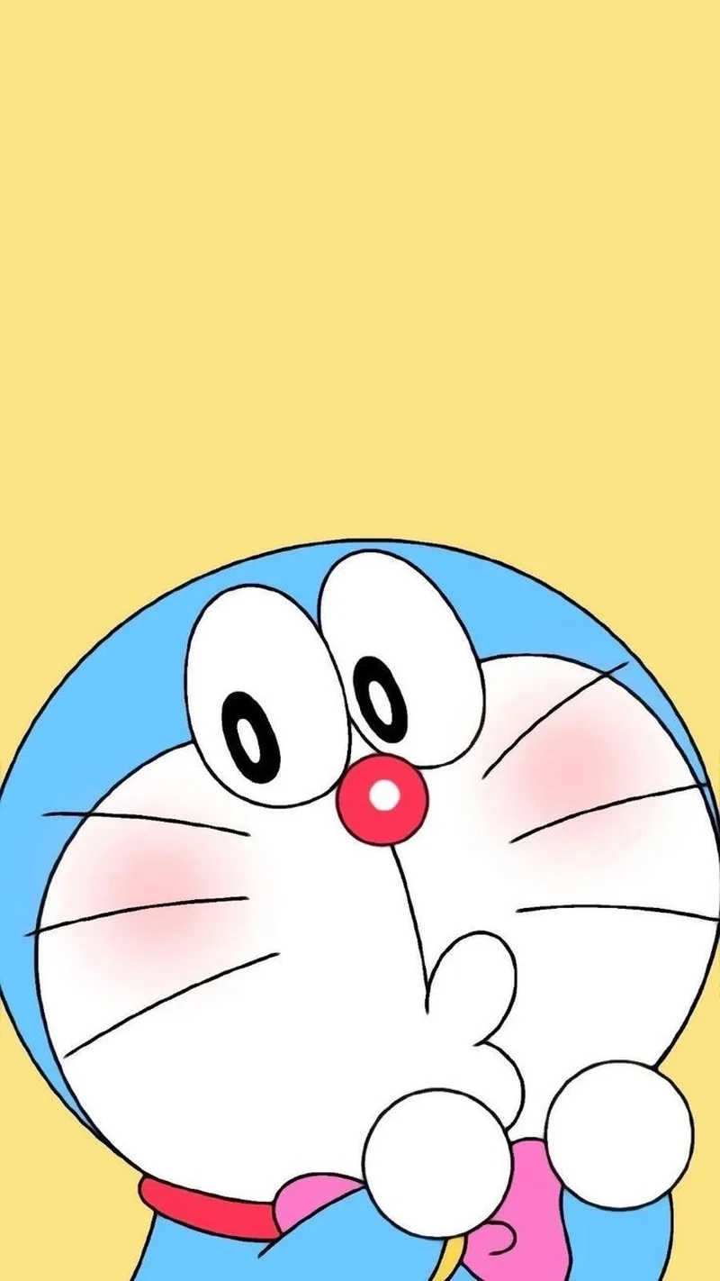 Thả tim không ngừng với hình doraemon chibi cute