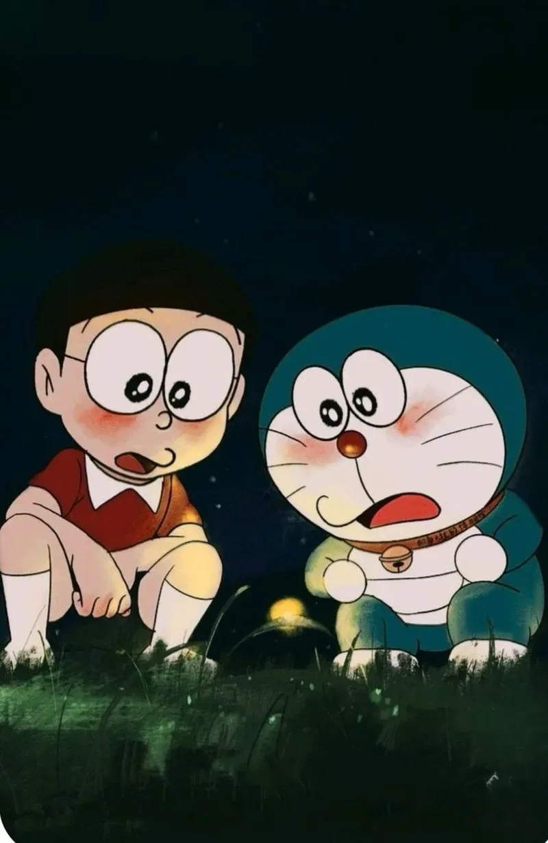 Hình ảnh doremon và nobita đáng yêu ghi dấu tình bạn