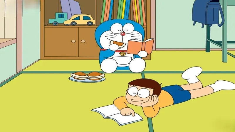 Hình ảnh doremon và nobita cute mang lại cảm giác ấm áp