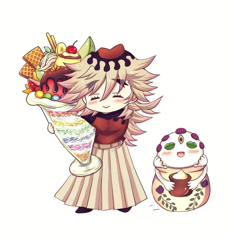 Cùng chiêm ngưỡng bộ demon slayer douma chibi siêu đáng yêu