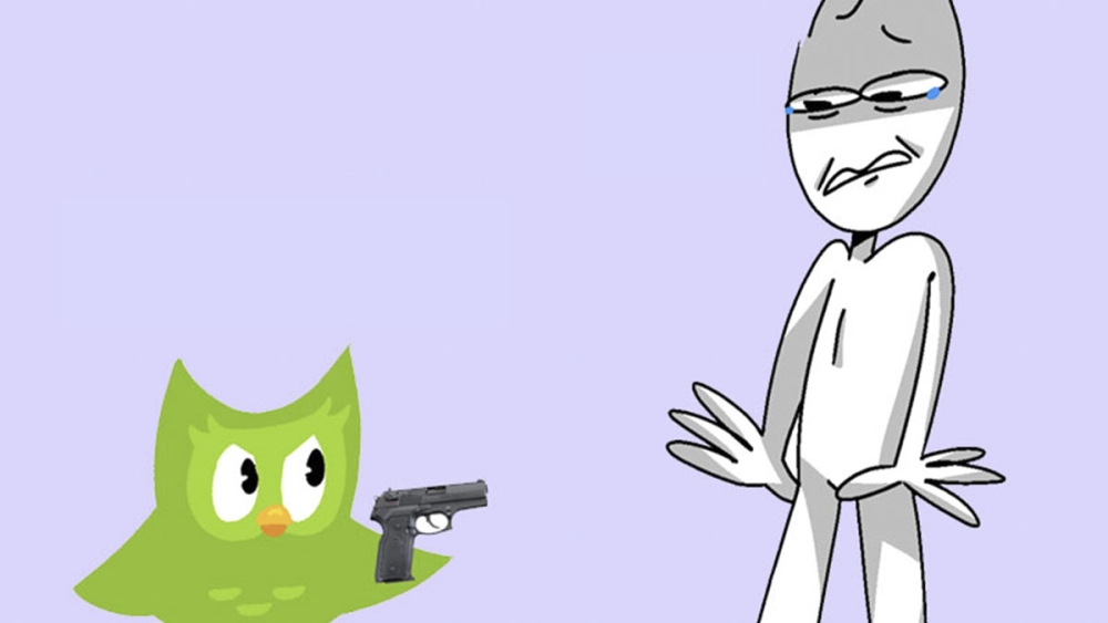 Duolingo meme tiếng Việt cười xỉu khi cú xanh bắt bạn học đúng giờ