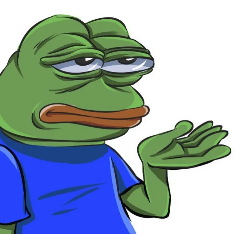 Con ếch xanh meme, biểu cảm đáng yêu, dễ thương