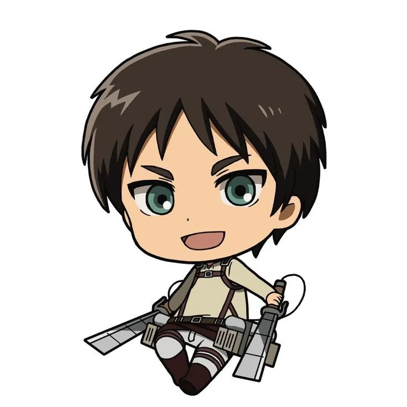 Eren Yeager chibi là sự kết hợp giữa sự dễ thương và mạnh mẽ của Eren
