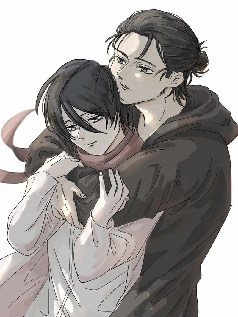 Eren x Mikasa fanart luôn là nguồn cảm hứng cho các nghệ sĩ yêu thích 