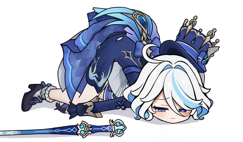 Furina chibi là lựa chọn hoàn hảo cho fan Genshin Impact yêu thích vẻ dễ thương