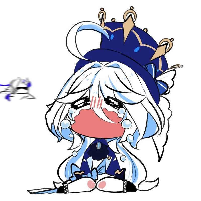 Furina chibi sticker là lựa chọn tuyệt vời cho những ai yêu thích sưu tập sticker