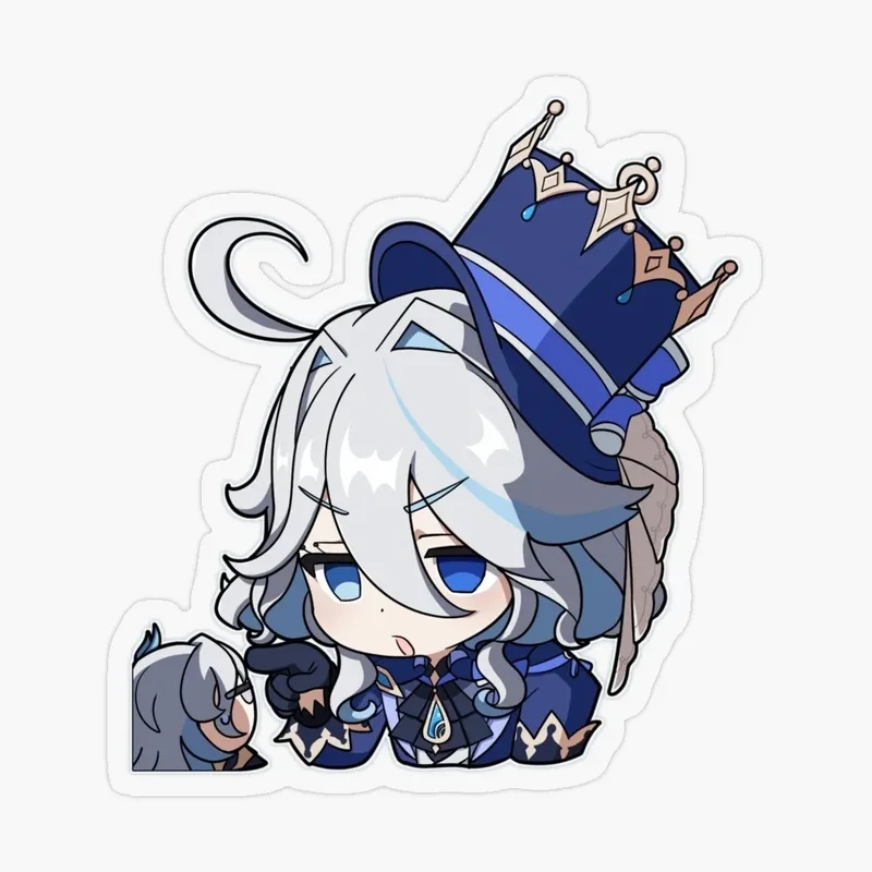 Furina chibi wallpaper dễ thương và là lựa chọn hoàn hảo cho ảnh nền điện thoại