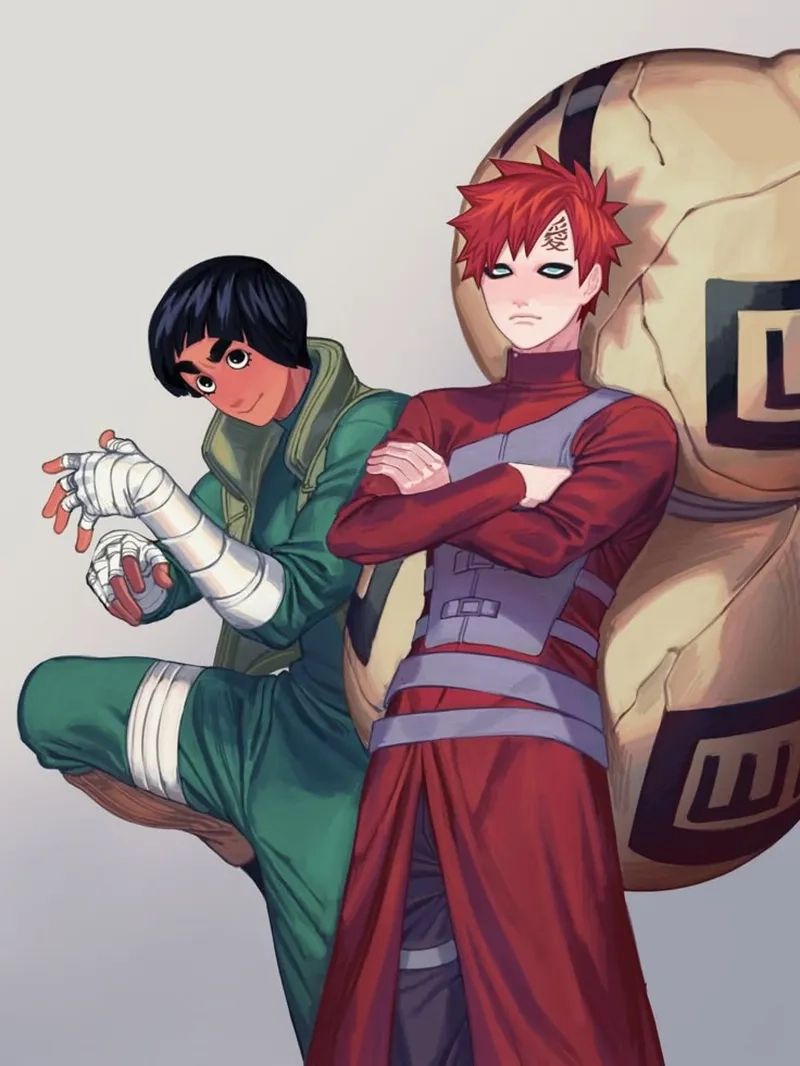 Khoảnh khắc căng thẳng trong Rock Lee vs Gaara