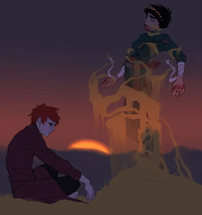 Cảm xúc lẫn lộn trong trận Gaara Rock Lee