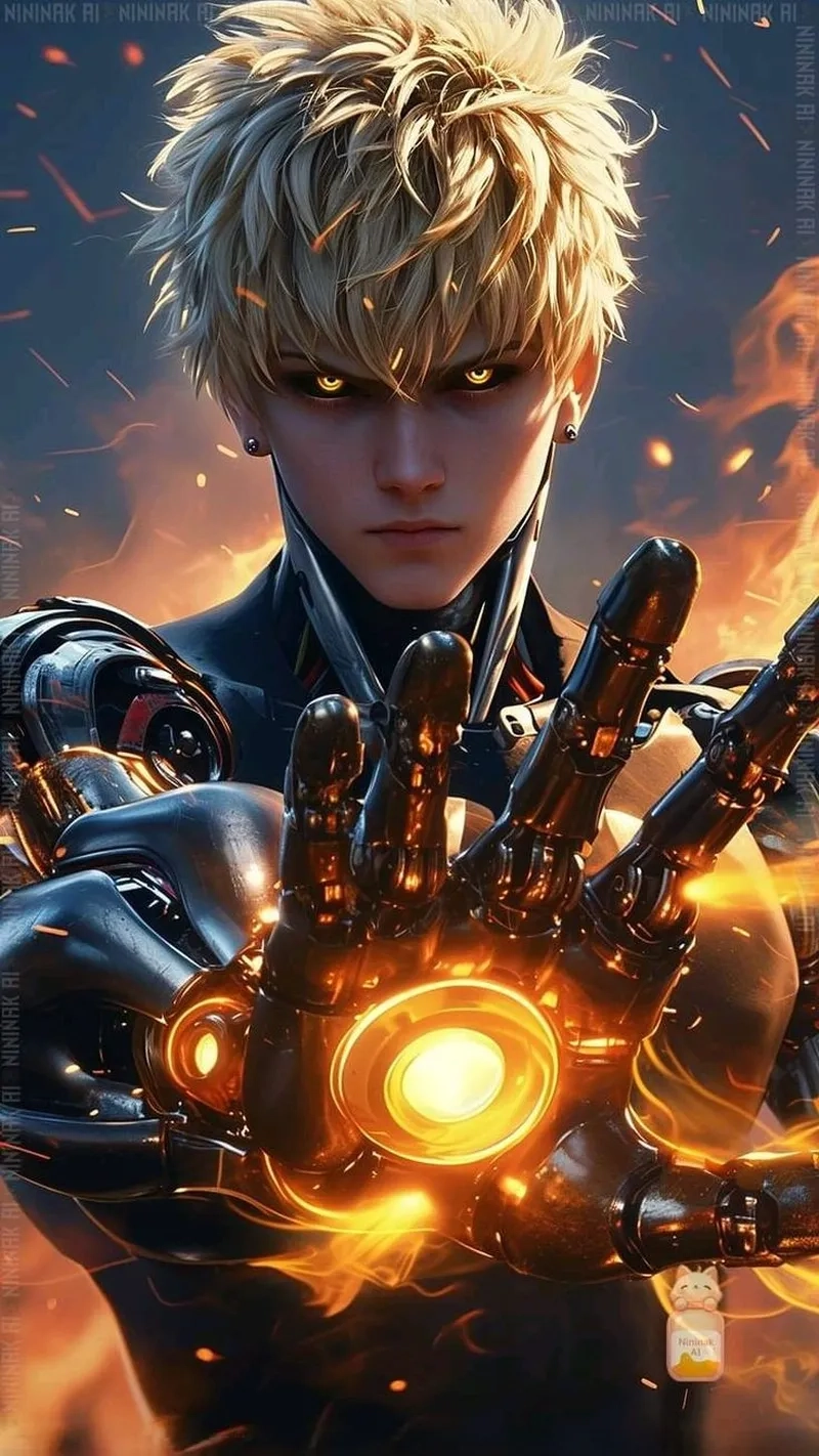 Genos Opm là chiến binh mạnh mẽ trong thế giới One Punch Man