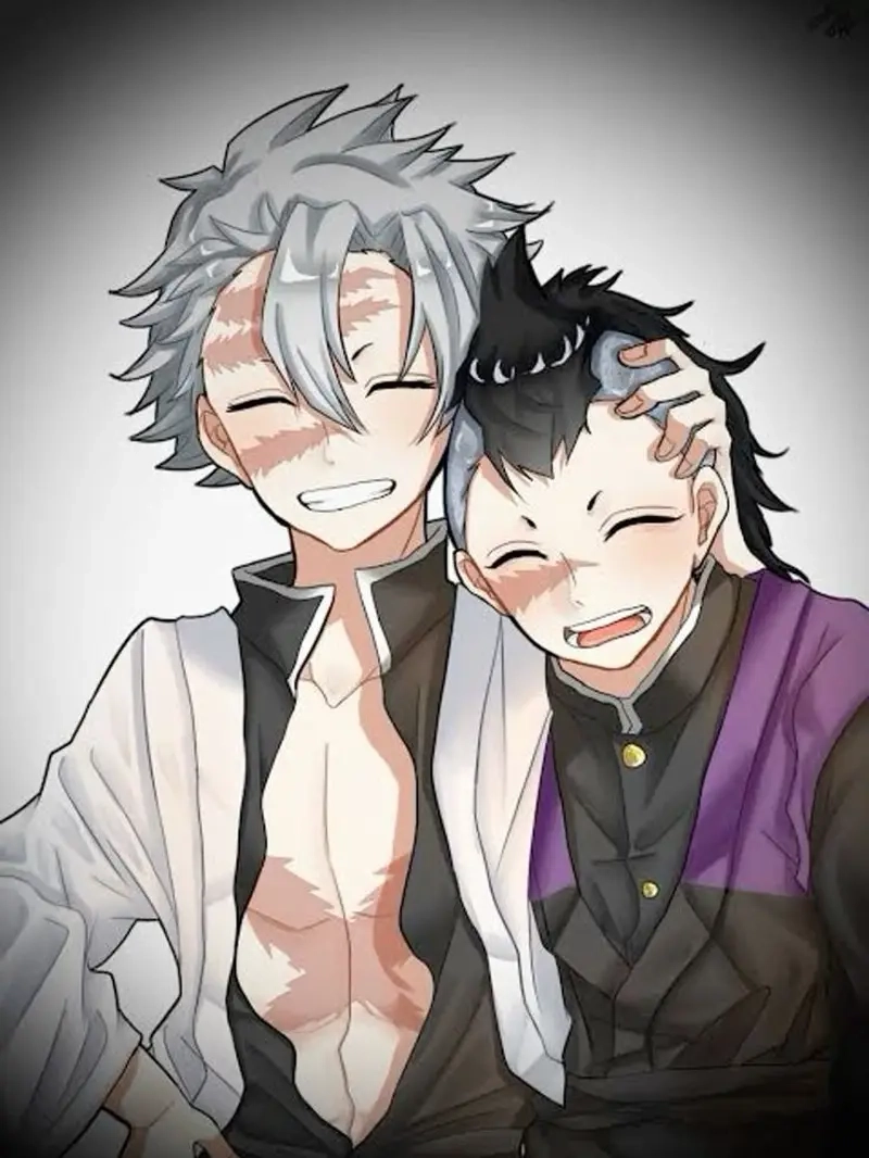 Những tình huống thú vị khi Demon Slayer Genya x Sanemi cùng nhau chiến đấu