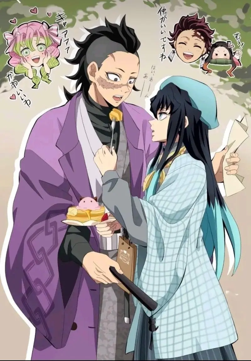 Cùng chiêm ngưỡng những hình ảnh tuyệt vời của Mui x Genya trong Demon Slayer