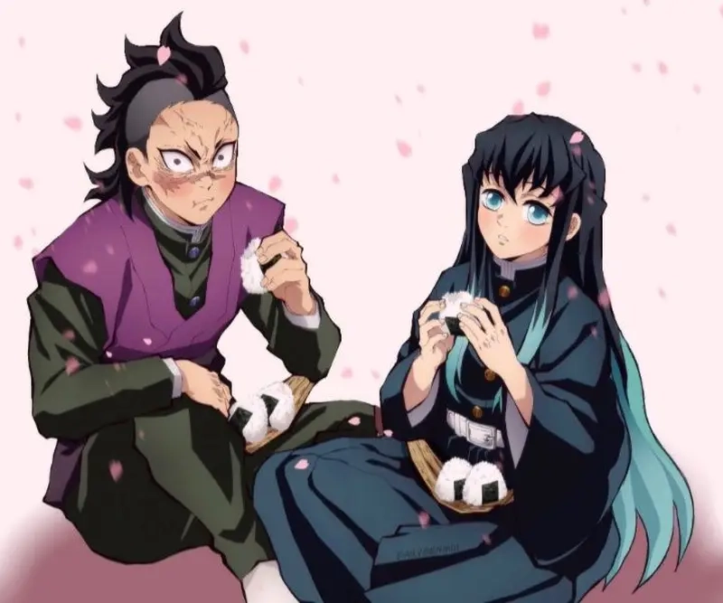Demon Slayer Genya x Muichiro là một sự kết hợp đầy thú vị trong các fanart