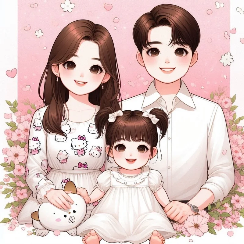 Ghi lại khoảnh khắc ấm áp với hình gia đình chibi độc đáo