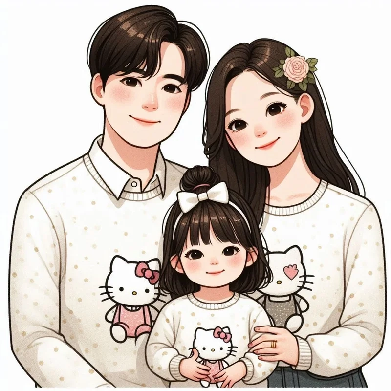 Bộ sưu tập gia đình anime chibi khiến bạn mỉm cười cả ngày