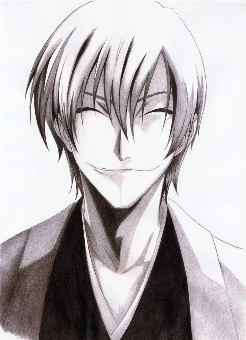 Gin Ichimaru official art làm nổi bật vẻ đẹp Shinigami