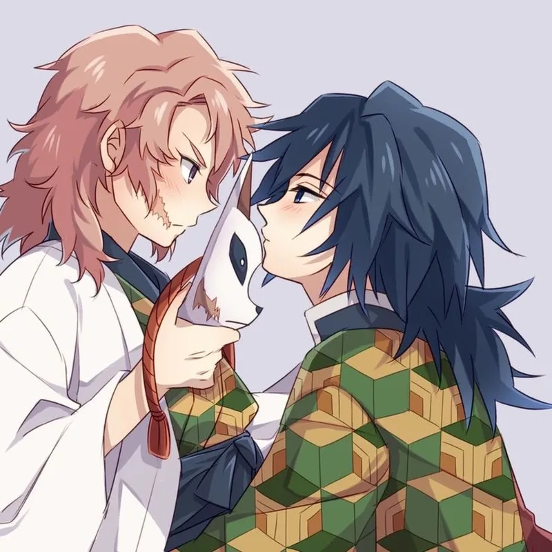 Cặp đôi yêu thích Sabito x Giyuu trong thế giới Kimetsu no Yaiba
