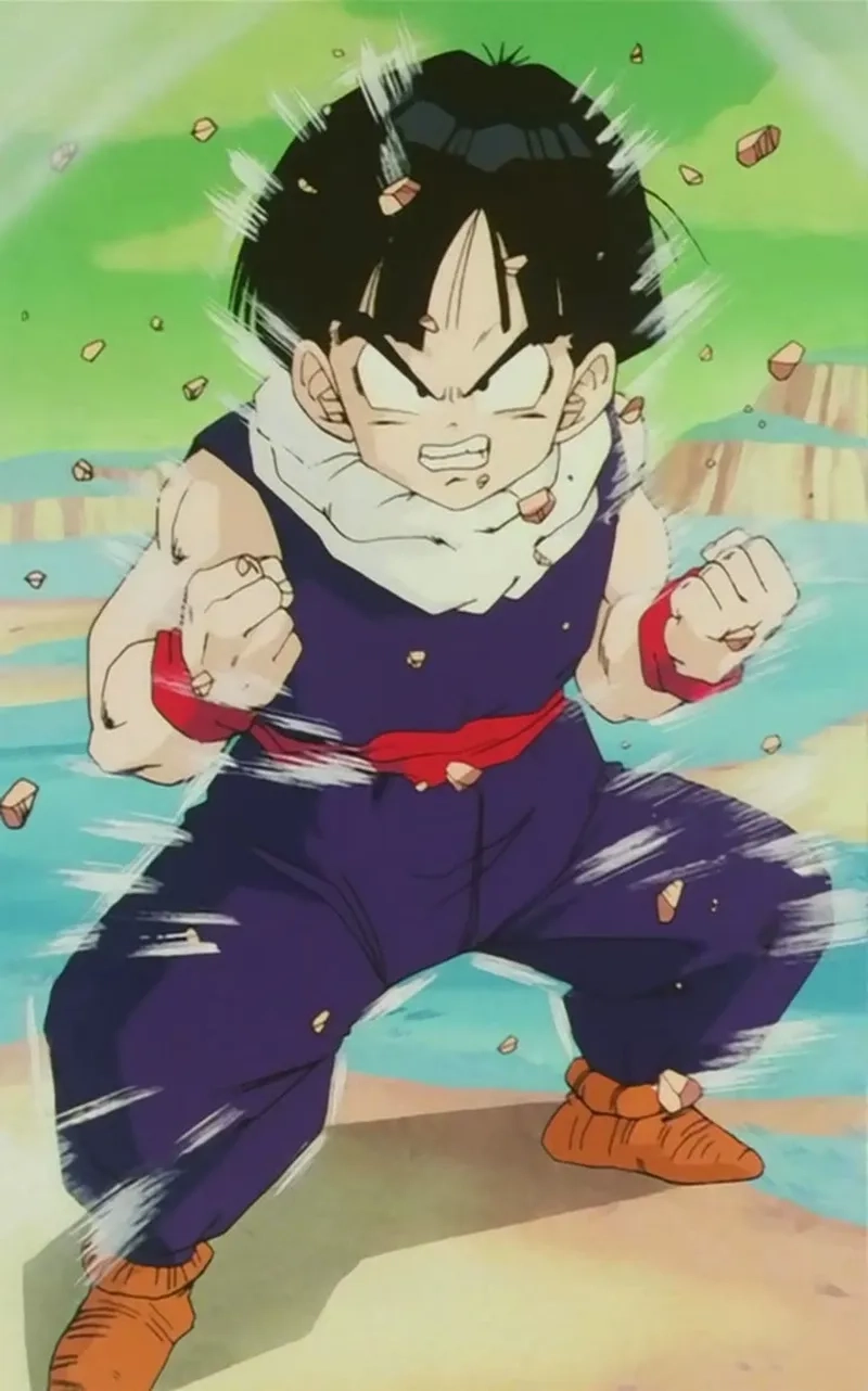Gohan lúc nhỏ với tính cách ngây thơ và sức mạnh tiềm ẩn
