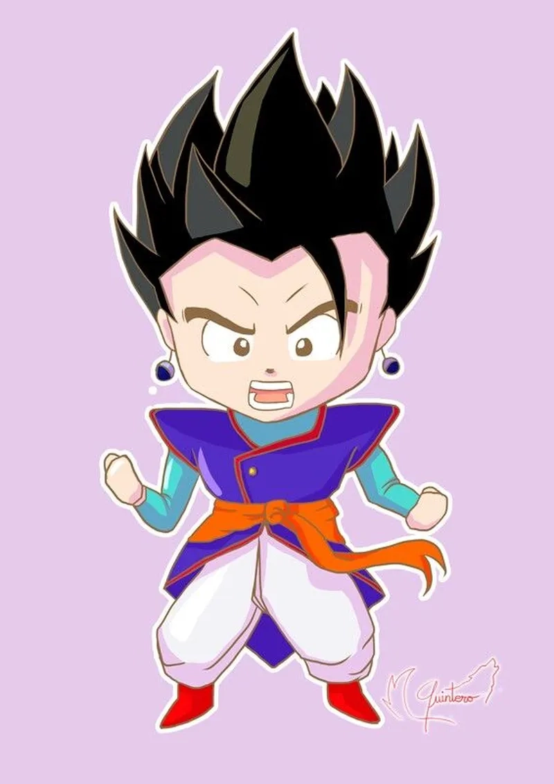 Chibi Gohan dễ thương và mạnh mẽ trong những khoảnh khắc đáng yêu