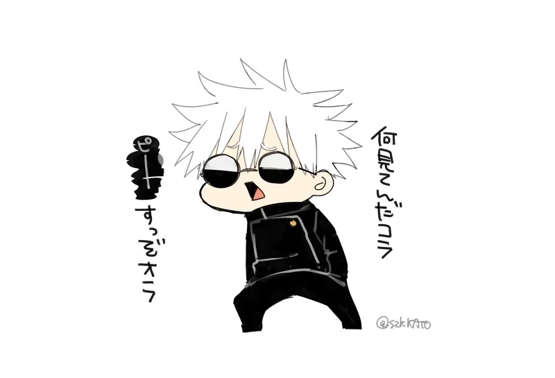 Đắm chìm trong thế giới gojo chibi art sáng tạo