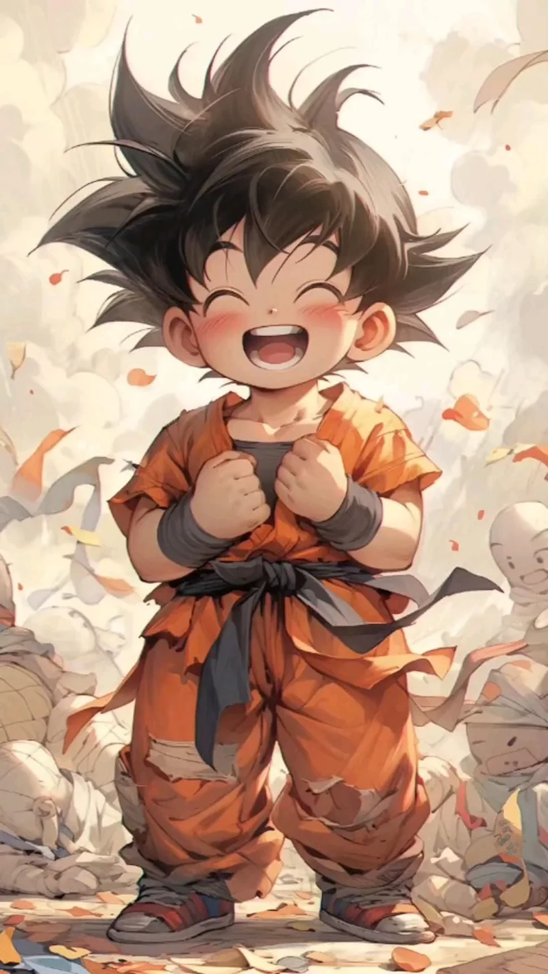 Son goku chibi là hình ảnh cực kỳ dễ thương và đáng yêu