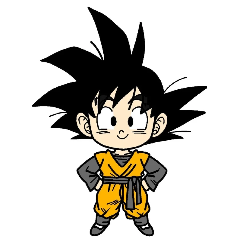 Cute chibi kawaii goku chibi cực kỳ dễ thương và đáng yêu