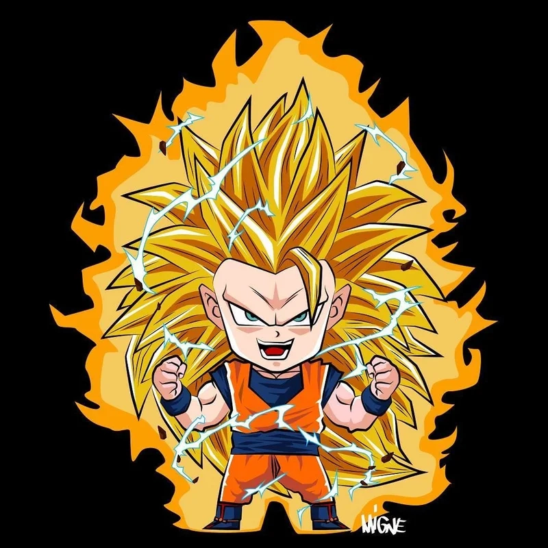 Goku chibi dragon ball fighterz là hình ảnh cực kỳ ấn tượng