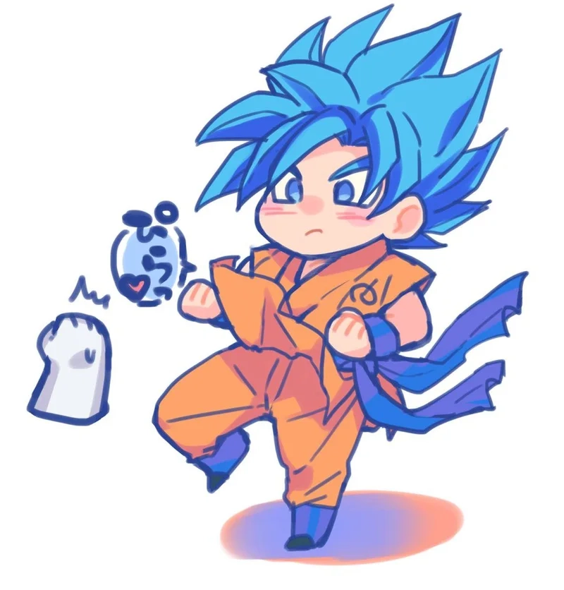 Goku chibi drawing sẽ giúp bạn thể hiện tài năng vẽ của mình