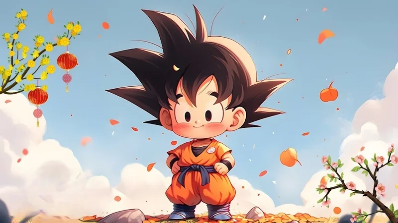 Goku chibi gif là hình ảnh động cực kỳ thú vị và vui nhộn