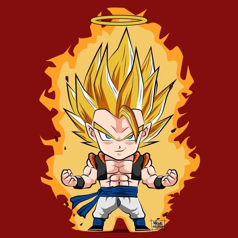 Goku chibi meme dance cực kỳ hài hước và dễ thương
