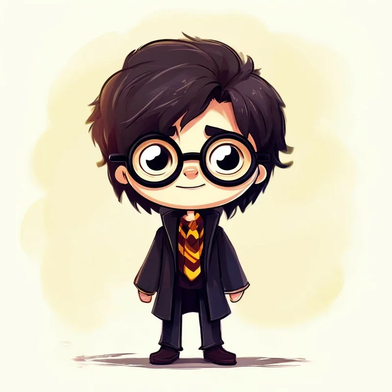 Thêm ngay ảnh harry potter chibi để không gian thêm sinh động