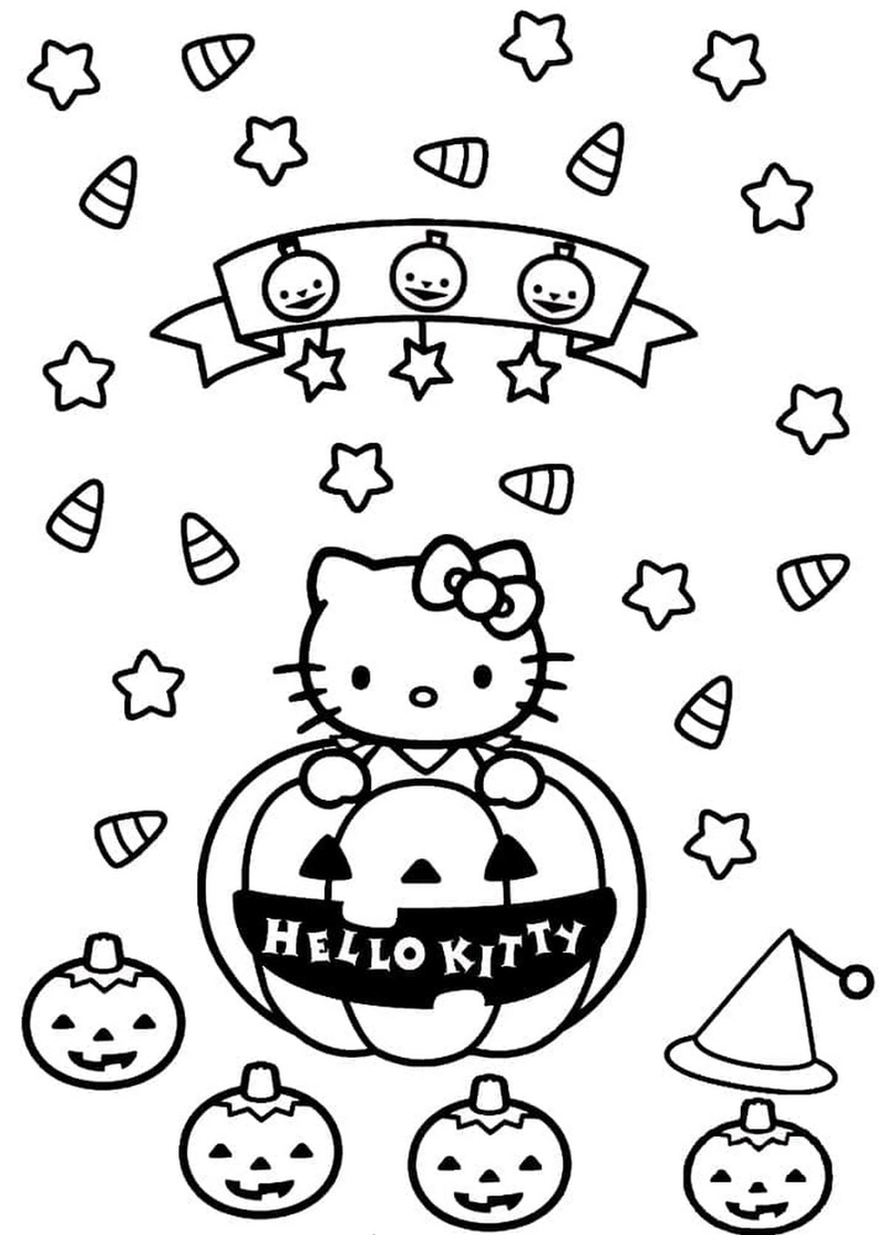 Bé sẽ thích mê khi tô mèo kitty vào mỗi dịp vui chơi