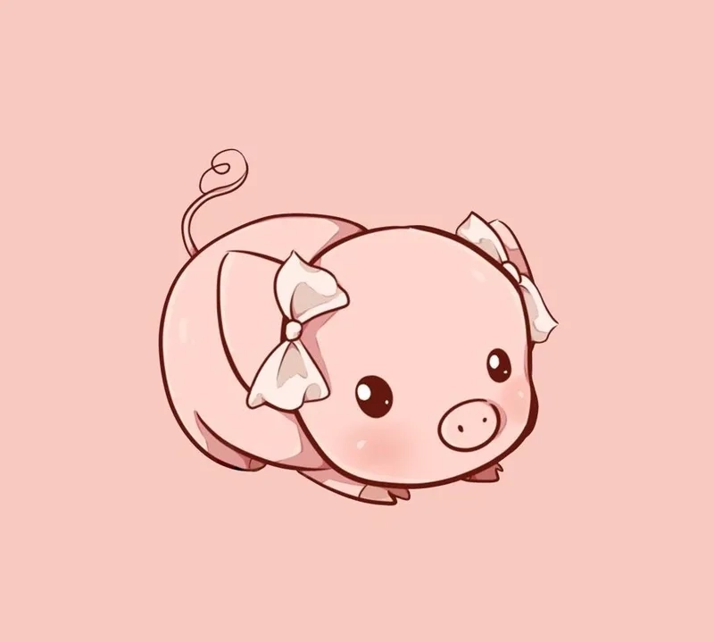 Tải ngay bộ lợn chibi dễ thương, siêu đáng yêu