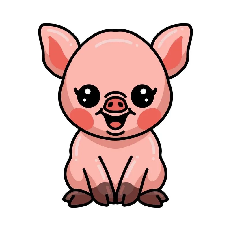 Những bức ảnh heo con chibi đẹp ngất ngây đang chờ bạn