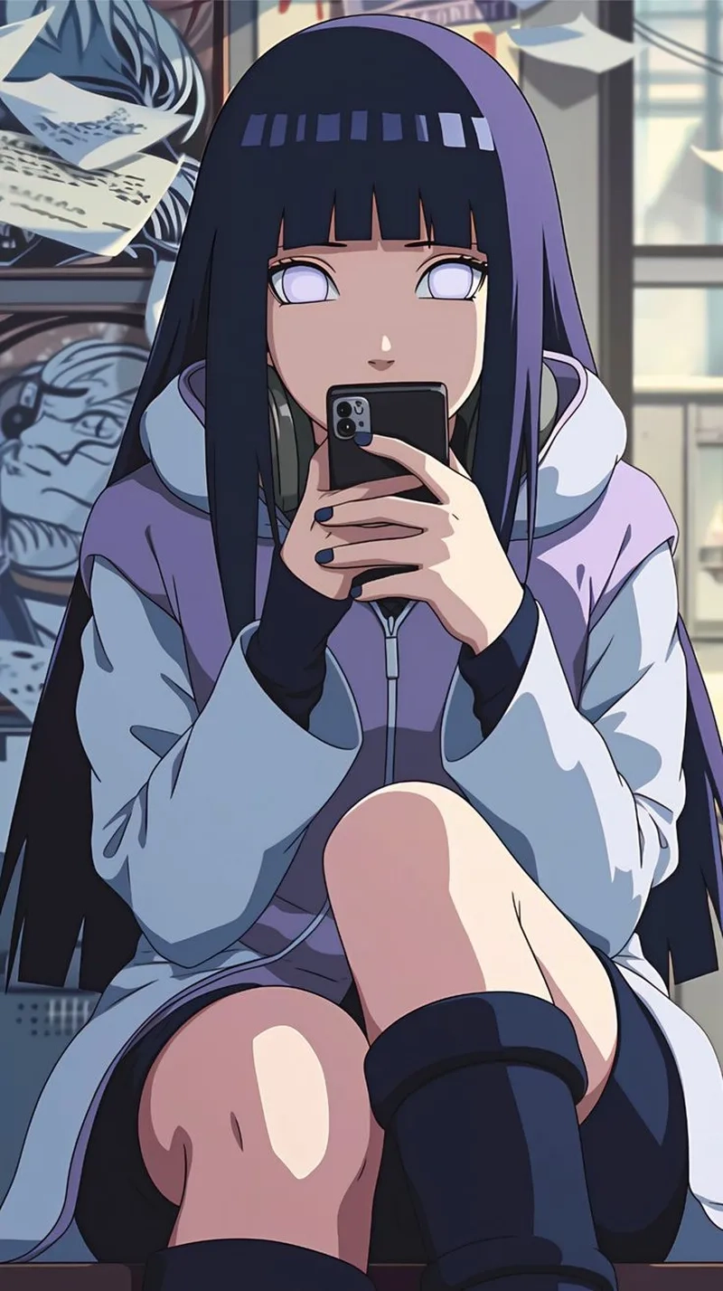Hình nền Hinata Hyuga 4k đẹp sắc nét miễn bàn