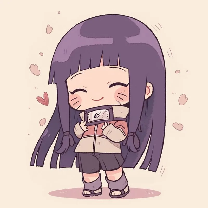 Phiên bản Hinata Hyuga chibi dễ thương hết nấc